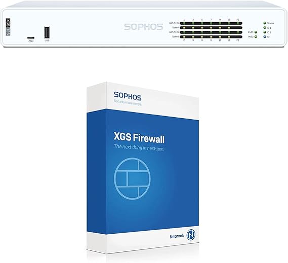 Sophos XGS 126 Next-Gen Firewall with Xstream Protection, 1-Year (US Power Cord) (IA1C1CSUS)