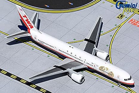 Gemini Jets GJTWA1982 TWA Trans World Airlines Boeing 757-200 N725TW 1:400 Scale