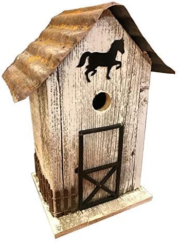 Bird in Hand White Summitville Stable Bird House