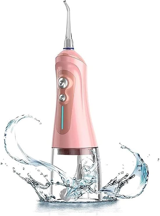 Water Flosser Professional Cordless Dental Oral Irrigator, 320ML Portable Water Tank and Rechargeable IPX7 Waterproof, 6 Modes and 4 Jet Tips, Water Flosser for Home and Travel, Braces & Bridge