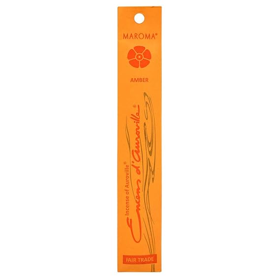 Maroma EDA Incense, Amber, 10 Count