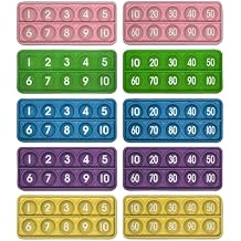 Ten Frame Pop Math Manipulatives - Set of 10 Silicone Fidget Toys for Kindergarten Classrooms - Engaging Educational Counting & Addition Toys for Kids 3 4 5 Years Old