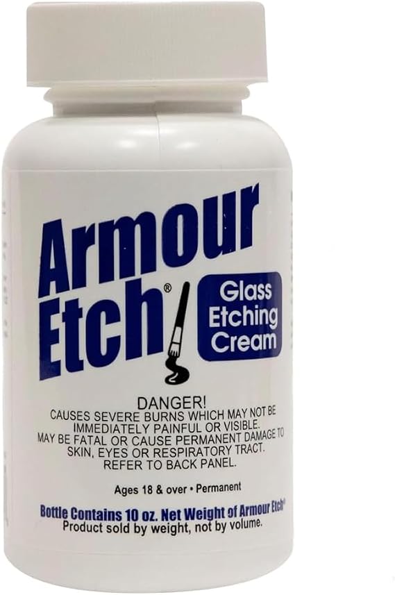 Armour Glass Etching Cream 10oz.