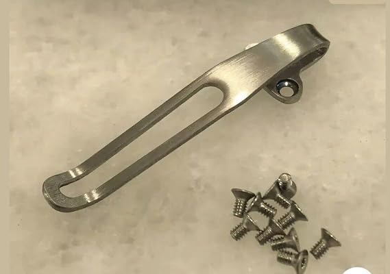 Titanium Deep Pocket Clip & Handle Screws For Benchmade Bugout 535 & Bailout 537