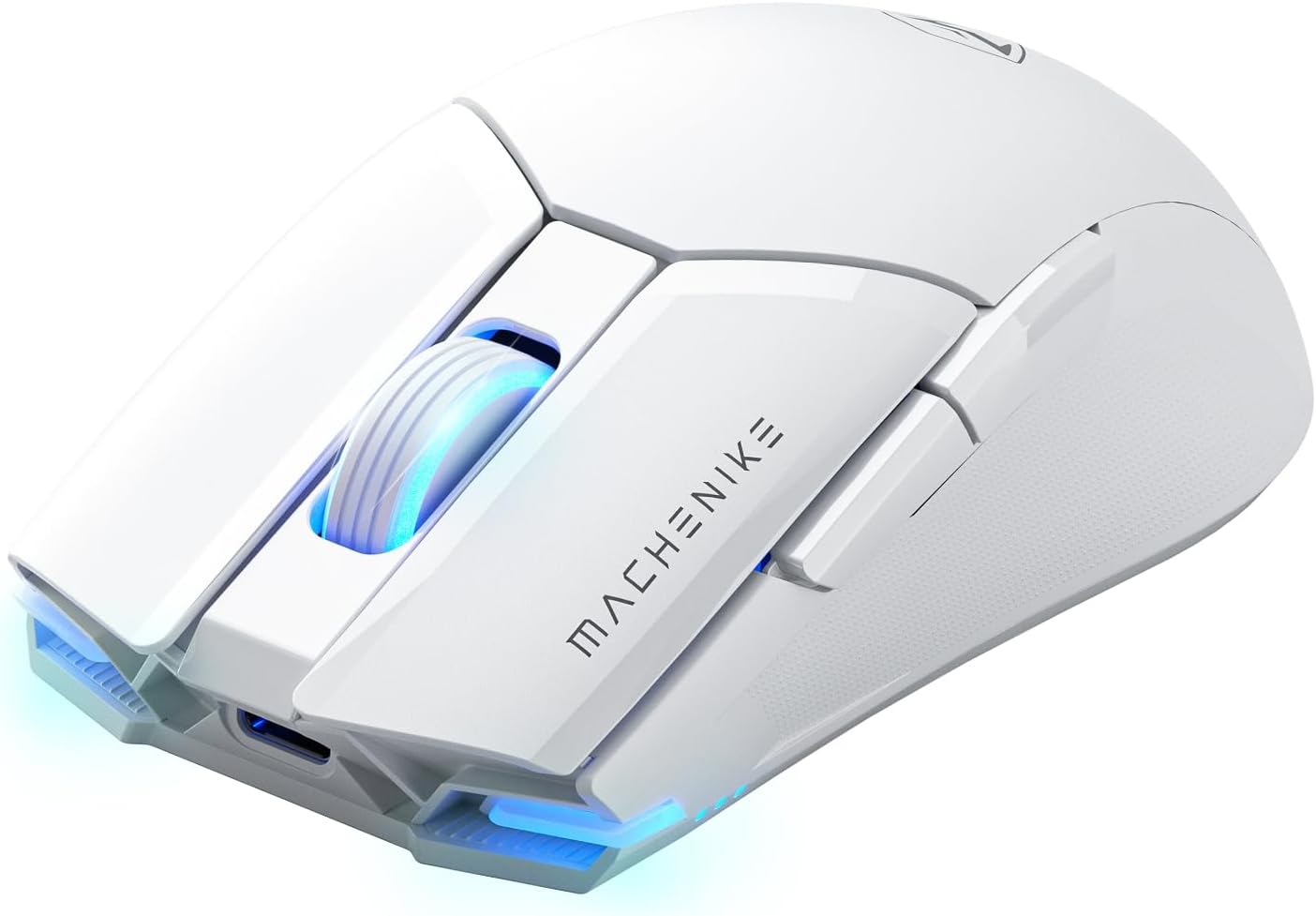 Wireless Gaming Mouse,26,000 Dots Per Inch,PAW3395 Sensor,RGB Backlit,Ergonomic Design,6 Programmable Buttons,Long Battery Life,Ultra-Lightweight,White Gaming Mice Compatible with PC, Mac