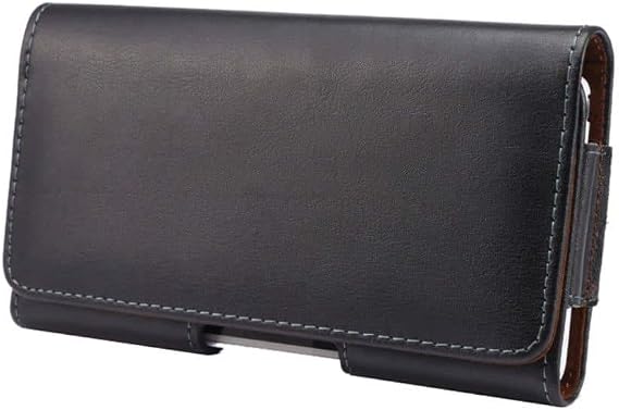 本革 横型 スマートフォン ベルトクリップ ケース ? REDMAGIC 10S Pro 2025に適合する - 黒