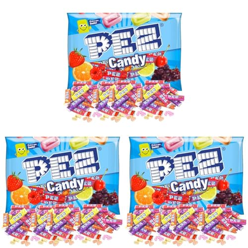 PEZ Candy, 11 oz, Pack of 3 | Refill Rolls | Variety Bag | 35 Full Rolls