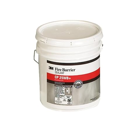 3M Fire Barrier Sealant CP 25WB+, Red, 5 Gallon (Pail), 1 Each/Case