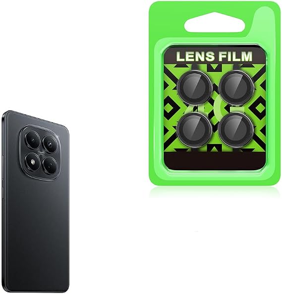 Aksesuarcim Xiaomi Redmi Note 15 Pro 4G ile Uyumlu Kamera Lens Koruyucu Cam Siyah
