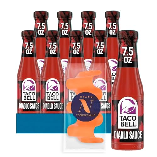 Taco Bell - Lavinia Essential Bundle: 12-Pack of Diablo Sauce, 7.5 oz Glass Bottle  1 Utility Prop.