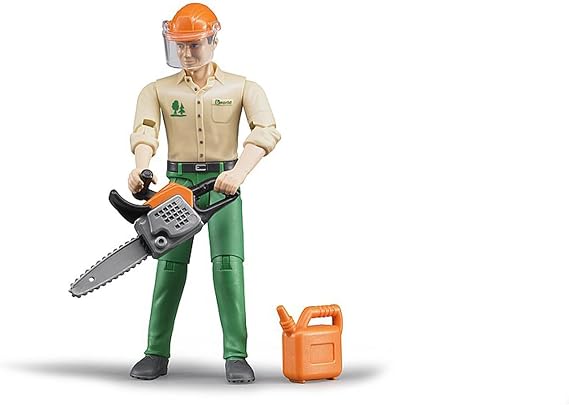 Bruder 60030 Forest Worker with Accessories, Toy Figure, Action Figure