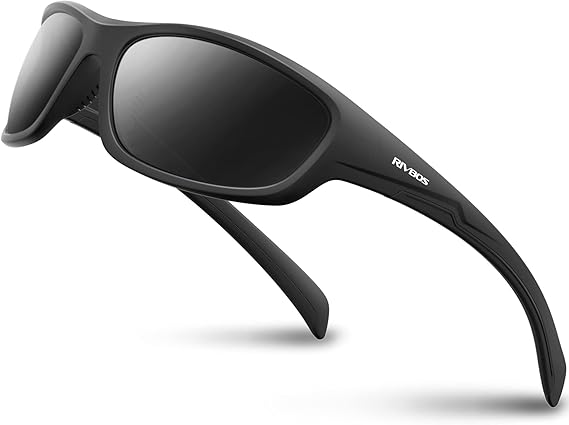 RIVBOS Polarized Sports Sunglasses Driving shades For Men TR90 Unbreakable Frame RB832