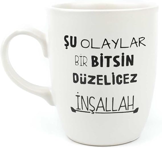 COAT DESIGN Let These Events End We Will Improve Hopefully Cream Oval Mug - Gift Ceramic Mug