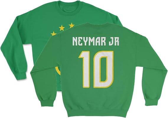 Brazil 2026 Neymar 10 Two-Sided Jersey-Style Unisex Crewneck Sweatshirt