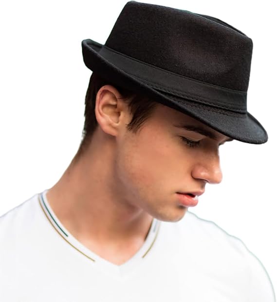 Classic Fedora Hat for Men Women Bucket Fedora 20s Fedora Hat Short Brim Panama Cap Fashion Jazz hat Church Party Fedora