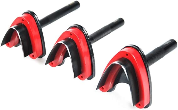 OWDEN Professional 3 Pieces Leather Belt End Cutter Punch Set,V Type.