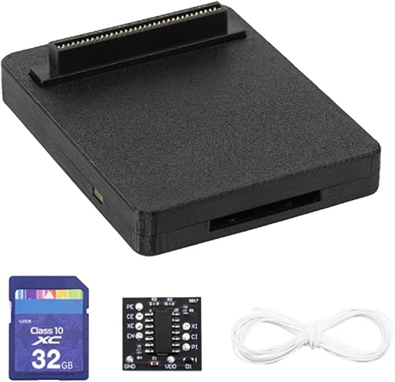 Huudngeje Optical Drive Emulator 3D Printed Case for PS PSX PS1 Classic with SD Card Games Installed