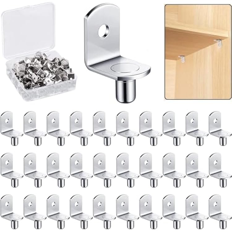 14 Inch Shelf Support Peg,Support Cabinet Shelf Pins,Shelf Bracket Pegs with Hole,L-Shaped Furniture Replacement Peg for Cabinets,Shelves,Wodrob
