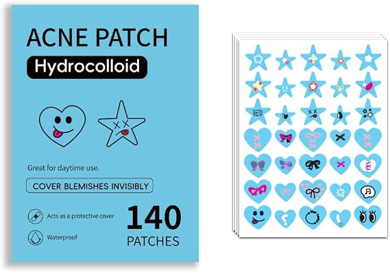Spot Patch, Sensitive Skin, Rough Skin, Pore Care, Sheet, Clear Turn, Sorry, Bare Skin, Kinishinai Patch, Pack of 140 140 Sheets Blue
