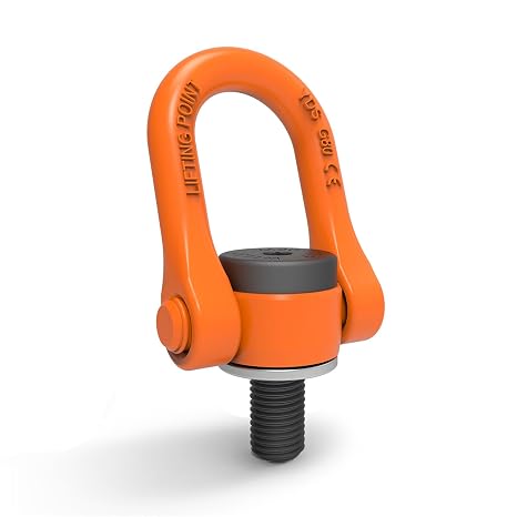 1 Pcs Swivel Eye Bolt, UNC Thread Universal Heavy Duty Swivel Hoist Rings 3/4" x 40 Max Load 6600 Lbs 360Rotation Made of Alloy Steel, Tensile Strength > 1080MPa