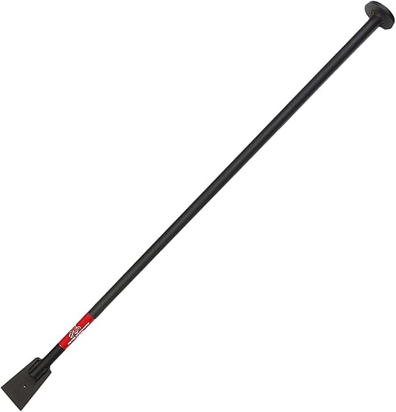 Bully Tools Steel Tamping and Digging Bar 3/8 in Thick Blade | Heavy Duty Digging Bar and Tamper Tool for Rocky Ground Soil Tamping and Backfill |100% Made in USA