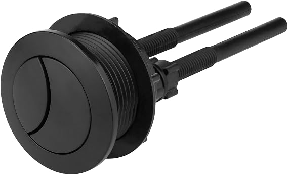Ancable Black Toilet Flush Button Replacement, Upgrade Bathroom 38mm Stylish
