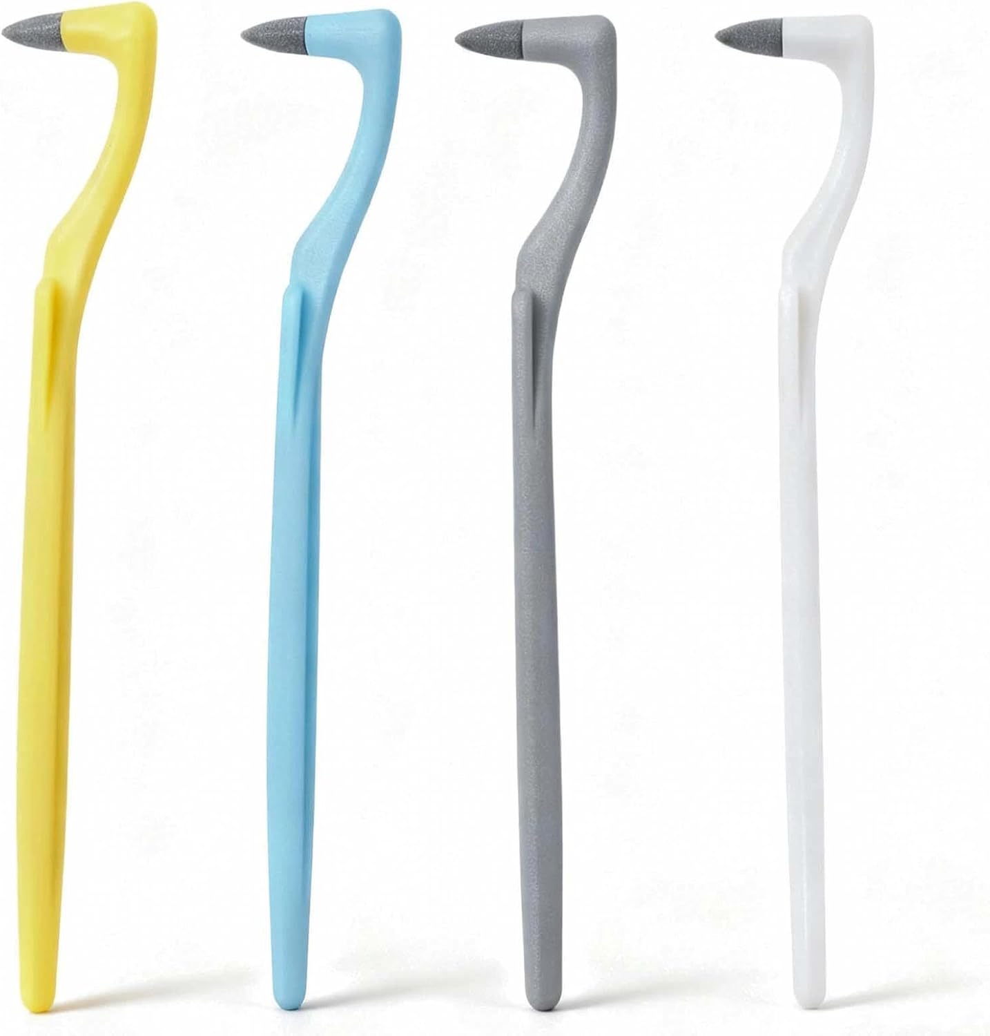 4-Pack Professional Dental Tooth Plaque & Tartar Cleaning Eraser Polisher Tool, Teeth Stain Remover, Oral Care Polishing Picks for Adults (4 Colors)