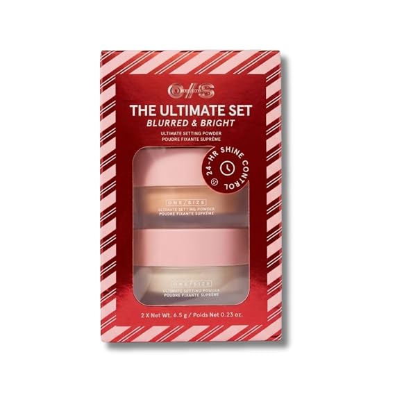 ONE/SIZE The Ultimate Set Blurred & Bright Setting Powder Duo Translucent & Ultra Pink 2 x 6.5 g / 0.23 oz Mini Loose Powders for 24-Hour Shine Control and Smooth Finish