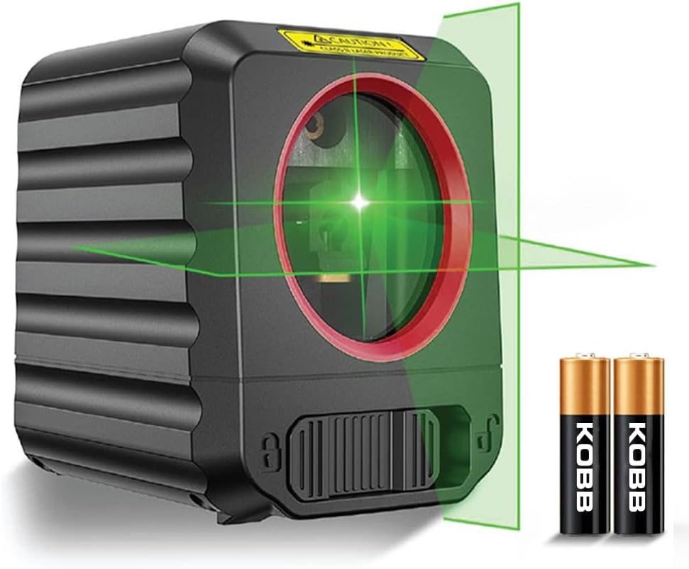 KOBB KBL90G 30 Meters Professional Green Cross Line Laser Distomat with Horizontal and Vertical Automatic Alignment
