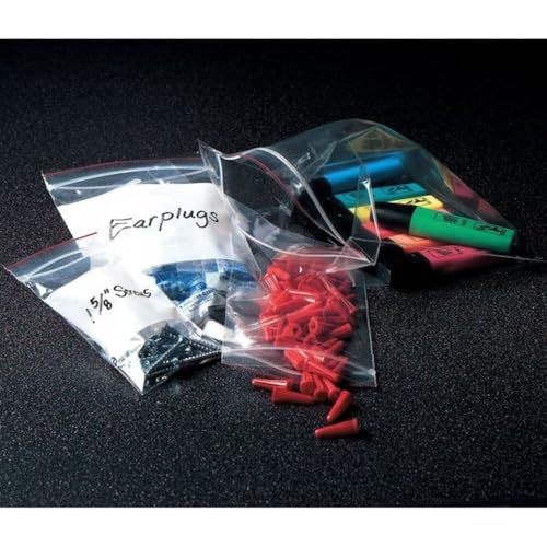 MGRL2P0608 Polyethylene LDPELLDPE Blend Clear Reclosable Bag, 8 Length, 6 Width Pack of 1000