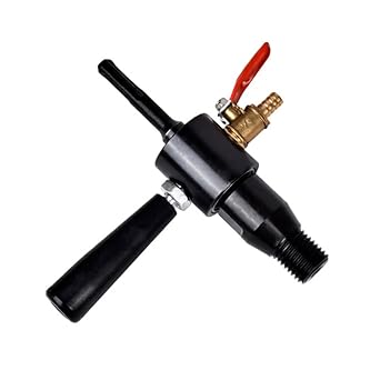 Electric Hammer Water Injection Adapter - Convert Your Drill to a Water Drill with Connecting Rod and Conversion Heads - for Home Improvement Projects (Round Handle)