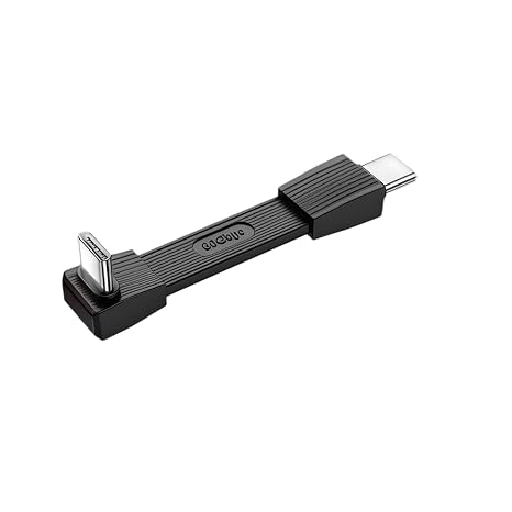 Short USB C Extension Cable 80Gbps, USB4 Thunderbolt 5 Compatible, 240W PD 3.1 Fast Charging, 8K@60Hz Video, USB‑C Male to Female for MacBook iPad Dell Monitor (Black)