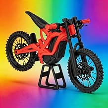 1:9 Scale Electric Dirt Bike Model Compatible with Surron Light Bee X, Off-Road Motorcycle Miniature with Functional Suspension, Installation Instructions, Must Assemble It Yourself