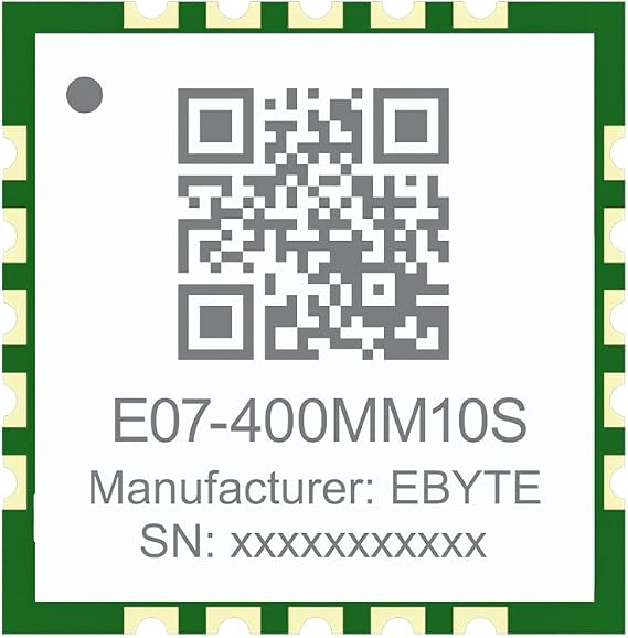 CC1101 433MHz Wireless Module SPI E07-400MM10S 10dbm 1.5KM RX TX FIFO LQI RSSI Small Size SMD Stamp Holes Antenna