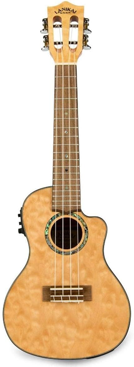 Lanikai, 4-String Ukulele, Sand,Blue,Chrome (QMNACEC)