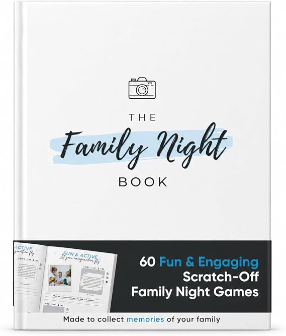 The Family Night Book - 60 Scratch-Off Adventures for Families - Fun & Creative Games for Kids and Adults - Family Adventure Album
