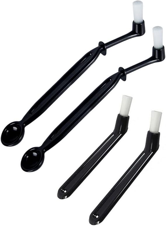 Set of 4pc Coffee Tool Espresso Coffee Machine Cleaning Brush & Descaling Spoon