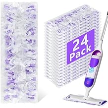24 Pack Power Mop Refills Pads for Swiffer PowerMop,Swifter Wet Pads Refill for Swiffer,Unscented&Thickened Mopping Pads Replacement Pads for Multi-Surface &Wood Floor Cleaning