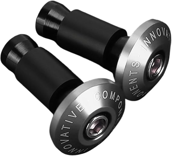 Motorcycle Universal Grip, Handle Cover, Plug Rod End(Sliver)