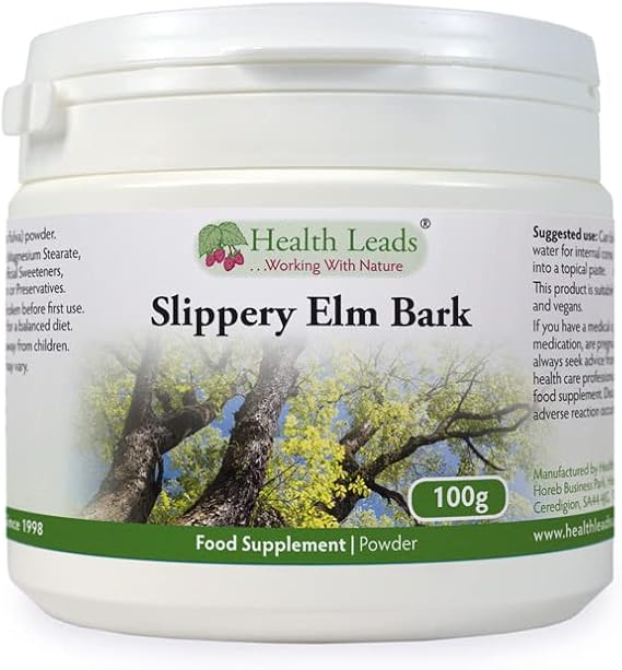 Slippery Elm Powder 100g | Pure Inner Bark | Health Leads
