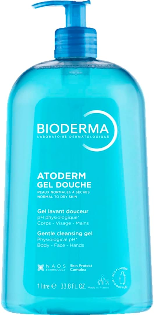 Bioderma Atoderm Shower Gel Aile Boyu Kuru Ciltler için Nemlendirici Duş Jeli Bebek Çocuk Yetişkin 1 Lt