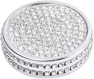 PIFOOG Bling Crystal Speed Button Sticker for Lexus RX NX RX300 RX350 NX200 NX300 ECO Push Normal Sport Car Interior Accessories Trim Silver Speed Button Small