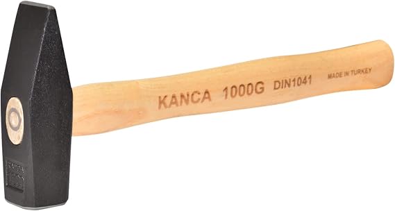 HOOK Custom Heat Treated Ergonomic Wooden Handle Forged Steel Hammer, 2000gr