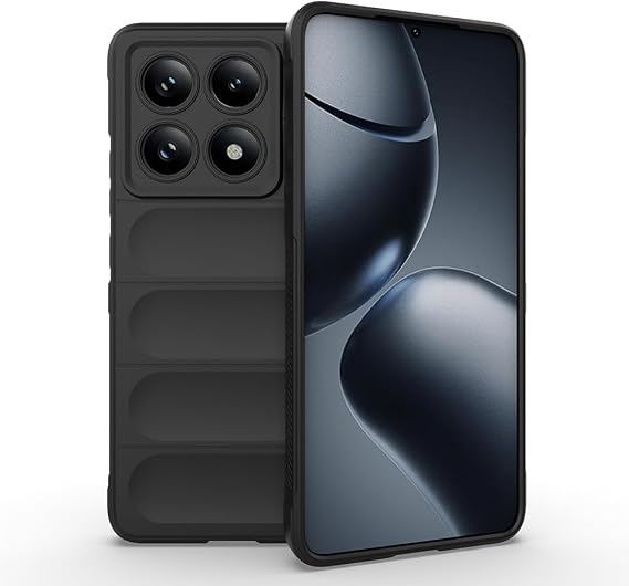 Zore Xiaomi için uyumlu 14T Pro Kılıf Esnek TPU Oyuklu Arka Yüzey Tasarımlı Zore Etnik Silikon Kapak Siyah
