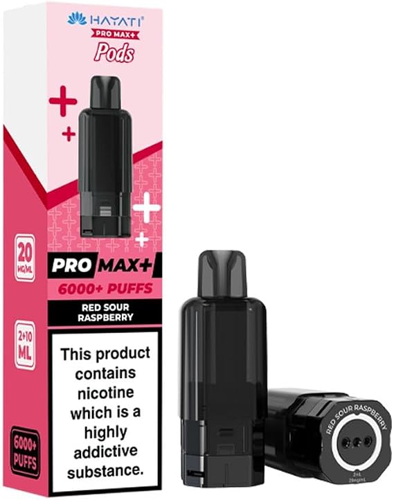 Hayati 6000 Pro Max Plus 6K Refill Pod (pack of 1) (Red Sour Raspberry)