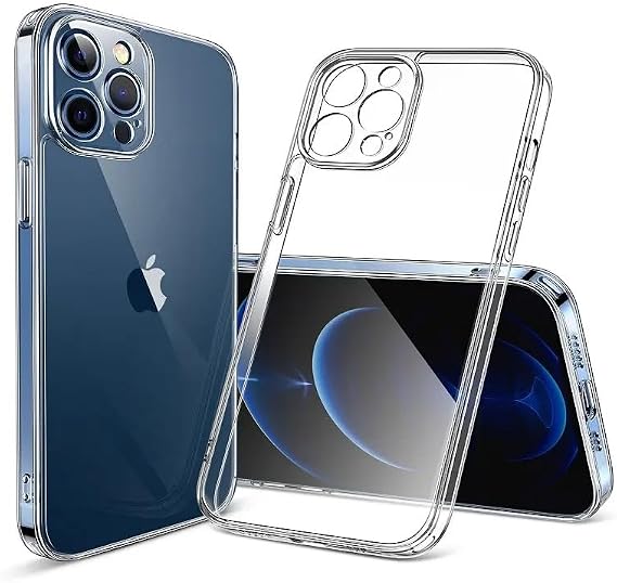 GGM GİYİM & AKSESUAR iPhone 15 Pro ile Uyumlu Şeffaf Silikon Şok Emici Özellikli Full Kasa Koruma Sağlayan Şeffaf Kılıf