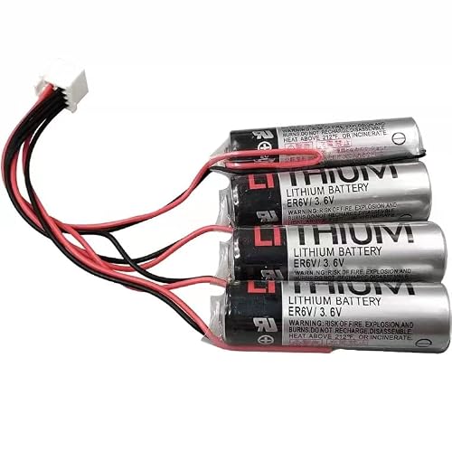 ER6V3.6V 2000mAh PLC Battery Compatible with Yaskawa HW0470360-A PLC Battery