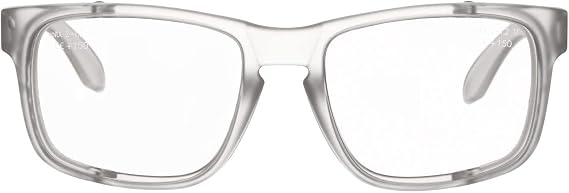voltX CRYSTAL Full Lens Magnified Reading Safety Glasses +2.0 Dioptre