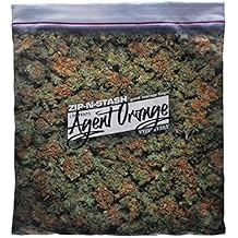 Agent Orange Giant Stash Weed Pillowcase | Decorative Throw Pillow Cover with Realistic Reefer Imagery | Secret Pocket Compartment | Fits 18 x 18 Inch Pillow Insert | Weed Decor