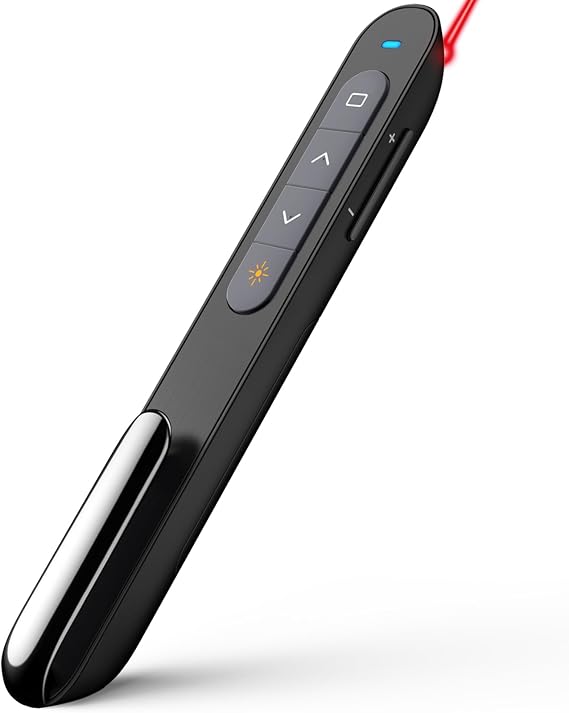 Norwii 2.4G Presenter Clicker Presentation Remote Control with Laser